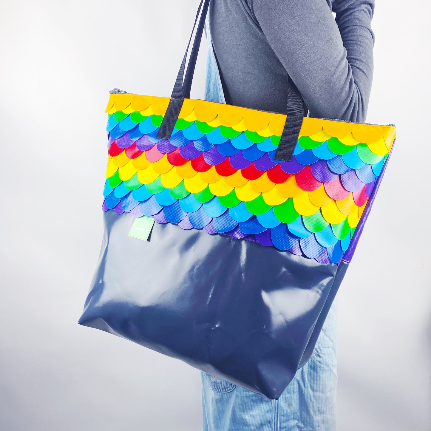 Rainbow Mermaid Extra Depth XL Tote