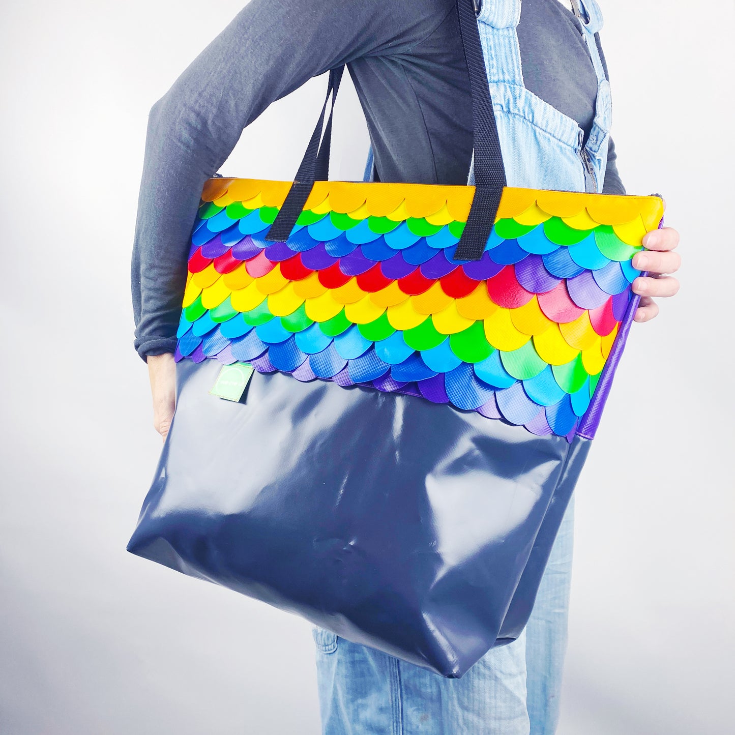 Rainbow Mermaid Extra Depth XL Tote