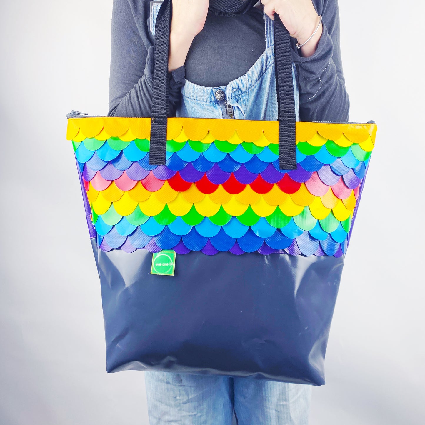 Rainbow Mermaid Extra Depth XL Tote