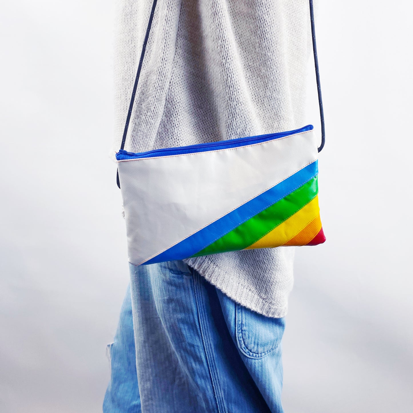Rainbow Zipped String Pouch