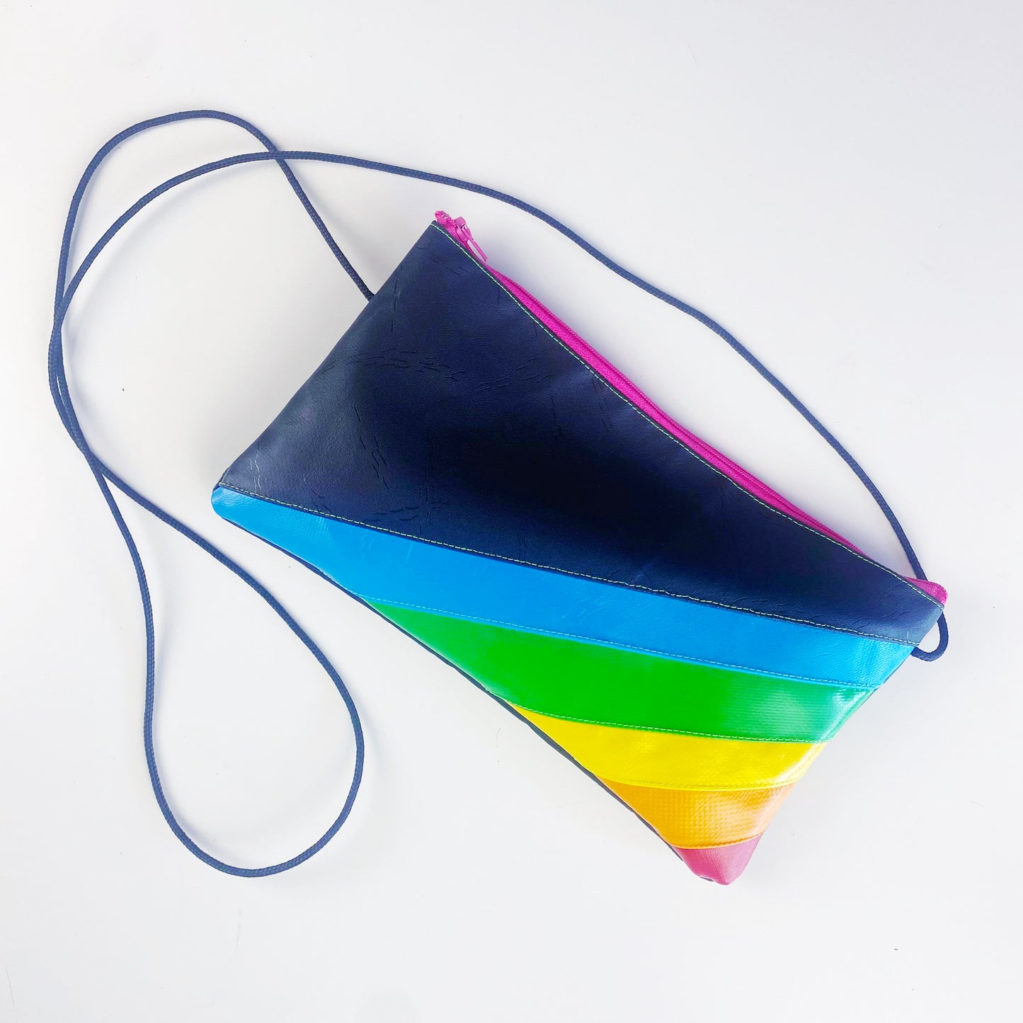 Rainbow Zipped String Pouch