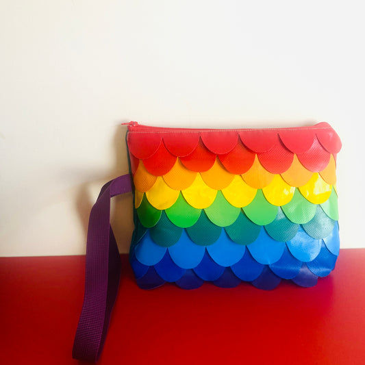 Rainbow Mermaid Super Midi Zip Clutch