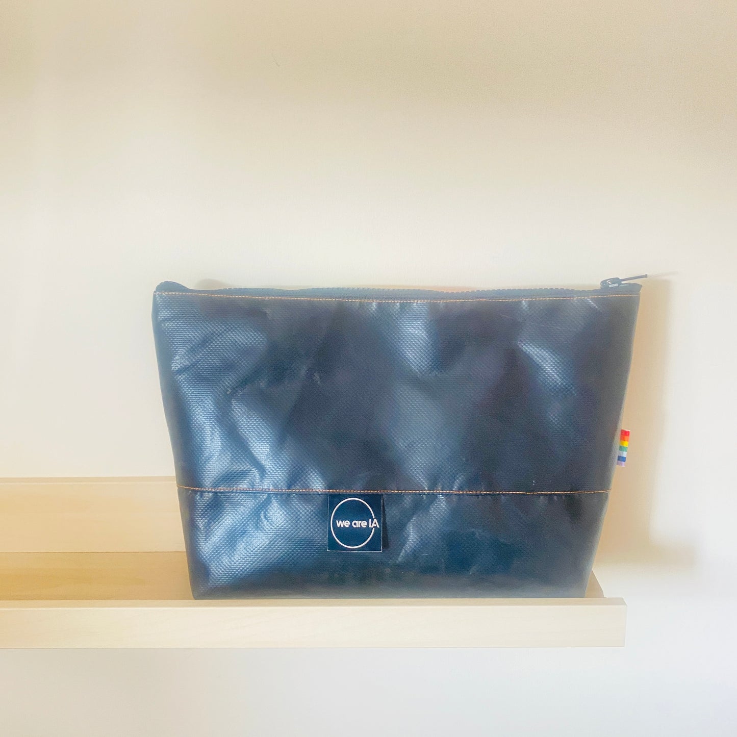 Retro Rainbow Stand Up Wash Bag