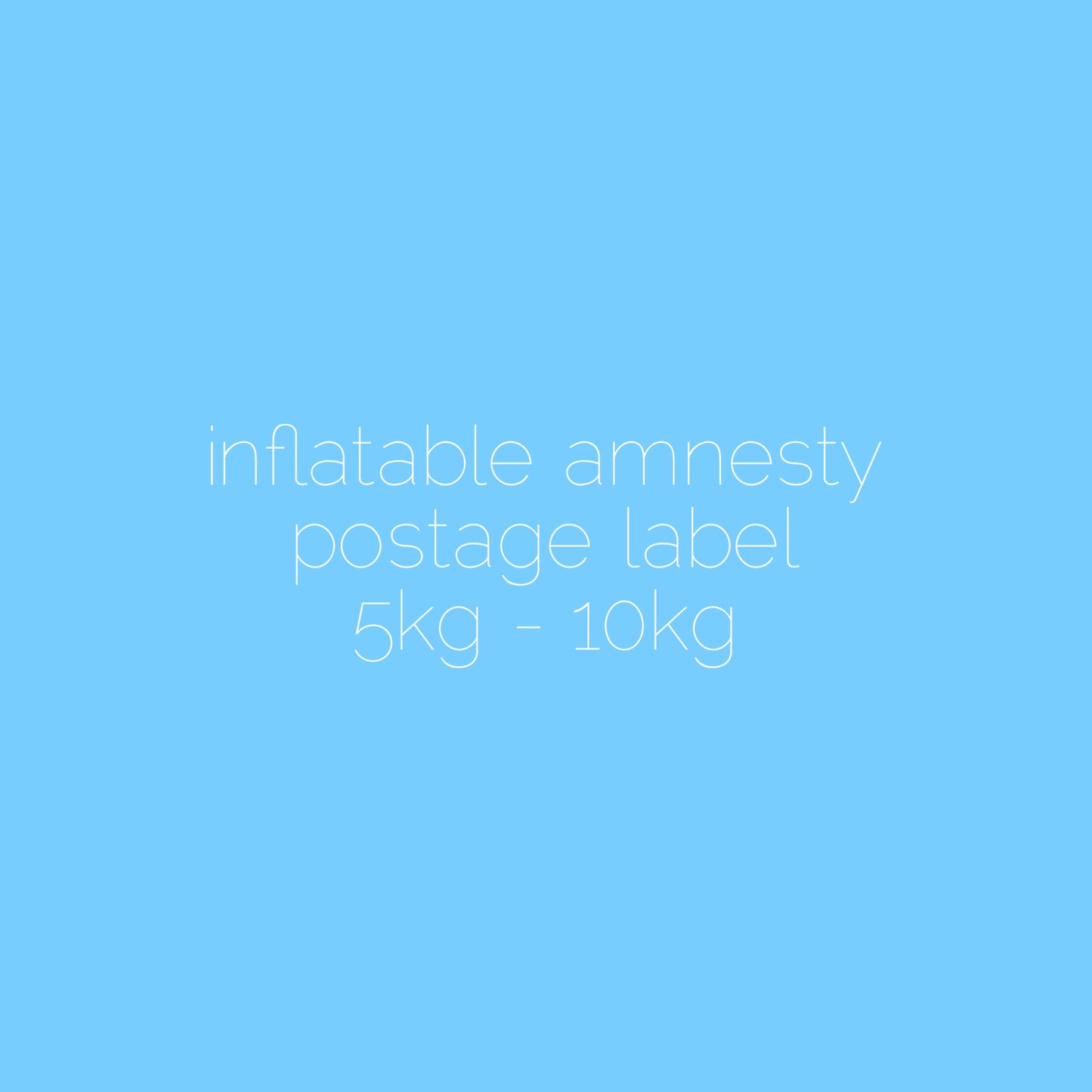 Postage Labels / Send Us An Inflatable