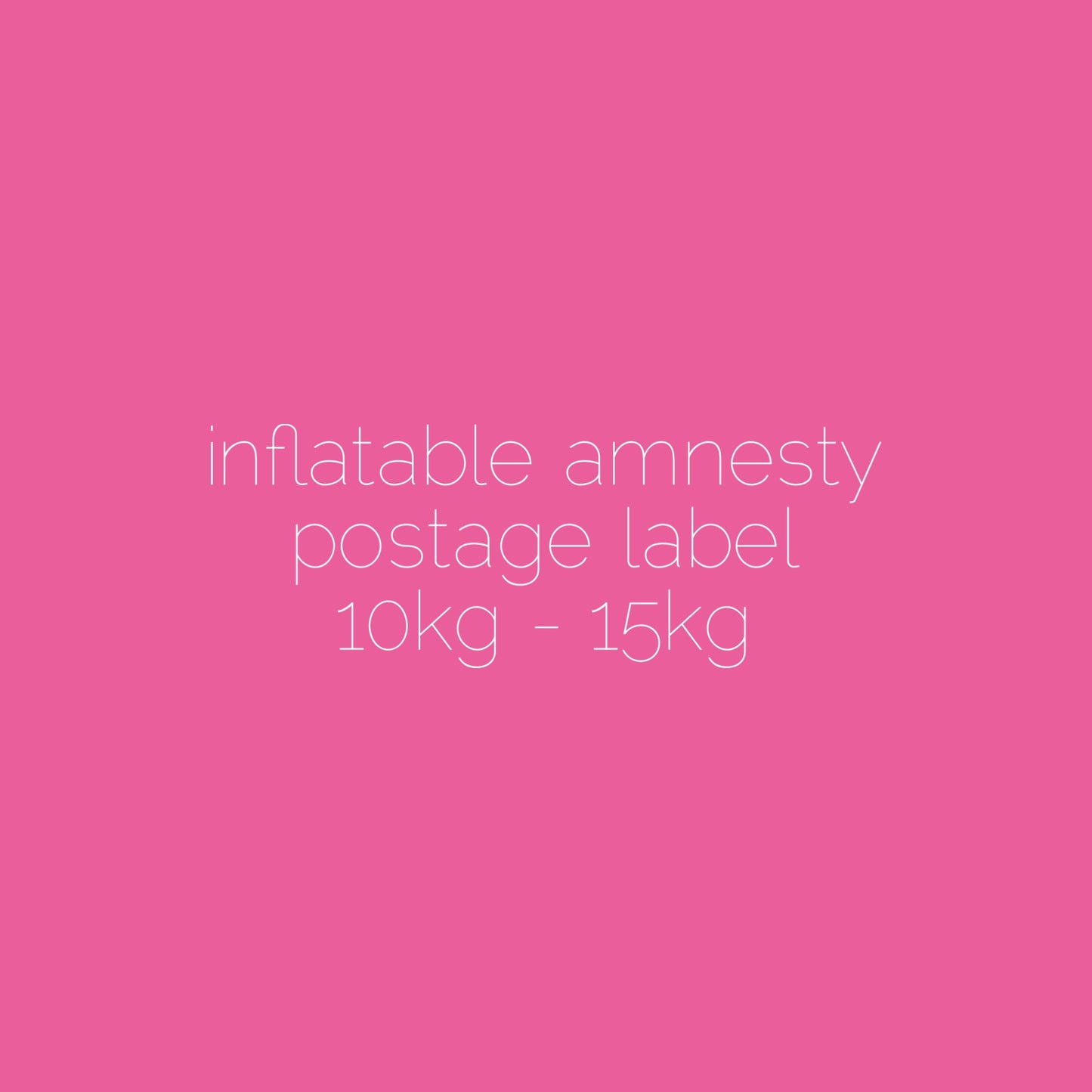 Postage Labels / Send Us An Inflatable