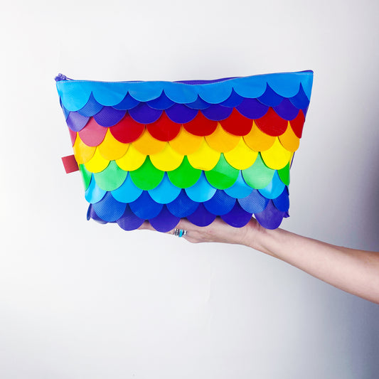 Rainbow Mermaid Stand Up Wash Bag