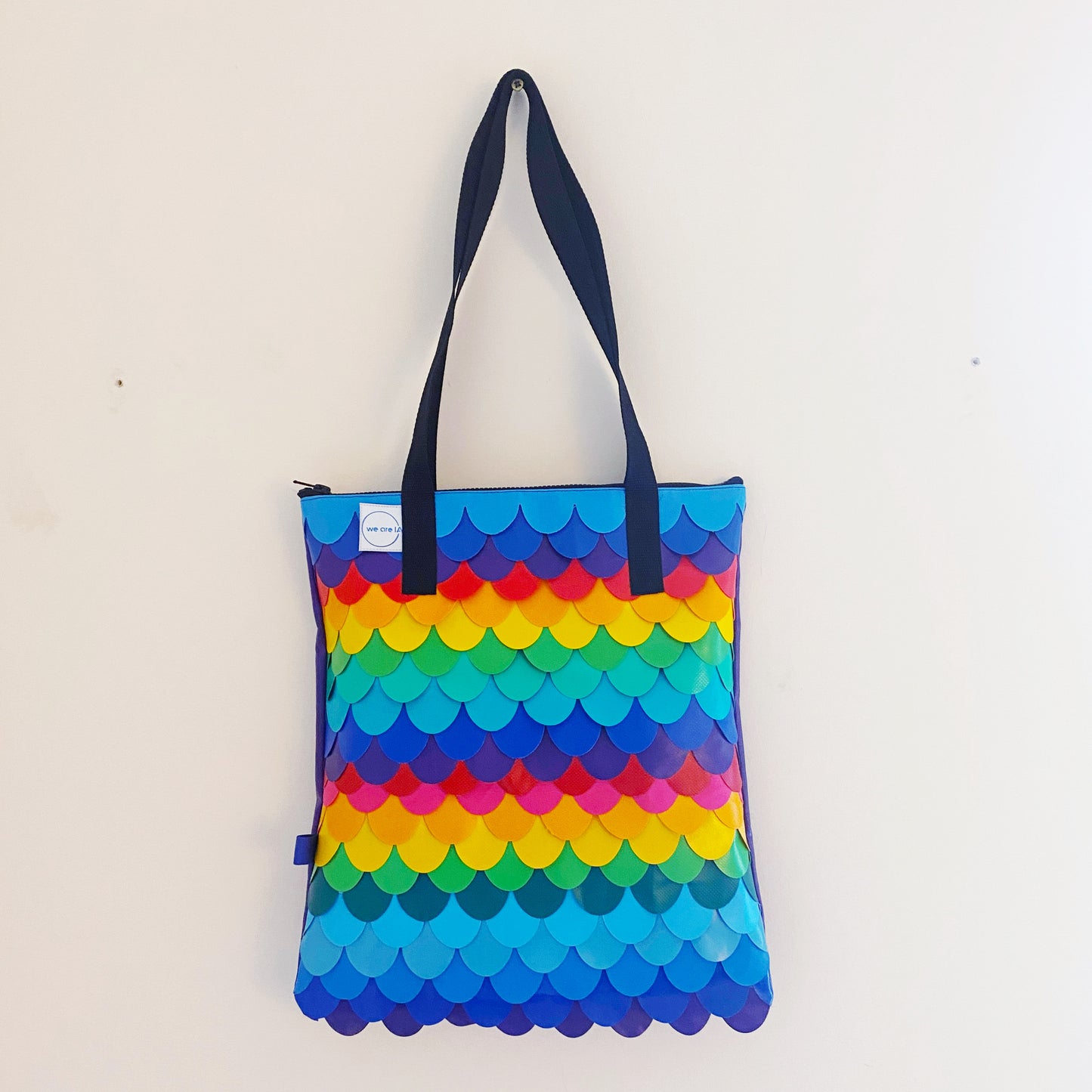 Rainbow Mermaid Zip Tote