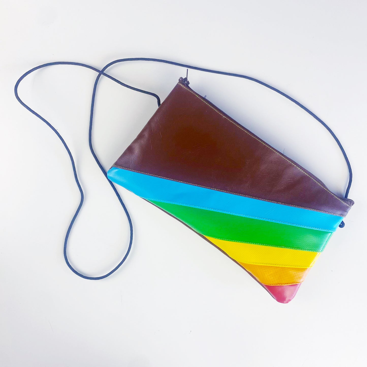 Rainbow Zipped String Pouch