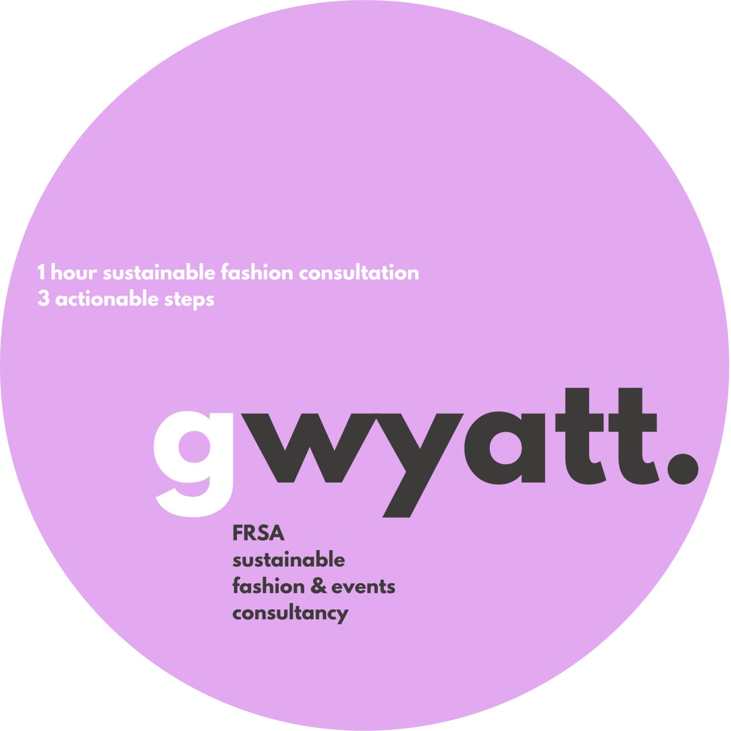 1 Hour Sustainable Fashion Consultation / 3 Actionable Steps
