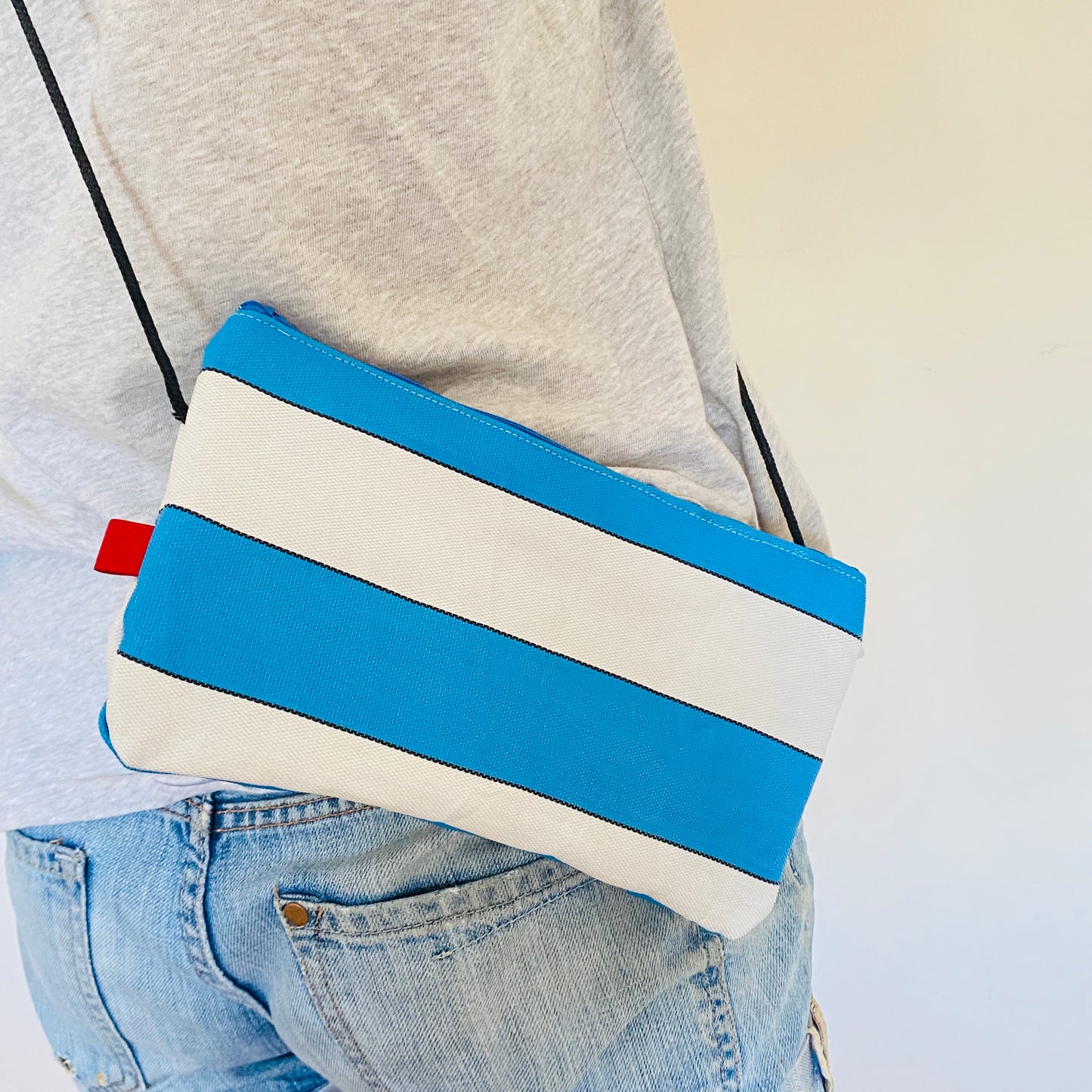 Deckchair Canvas Zipped String Pouch
