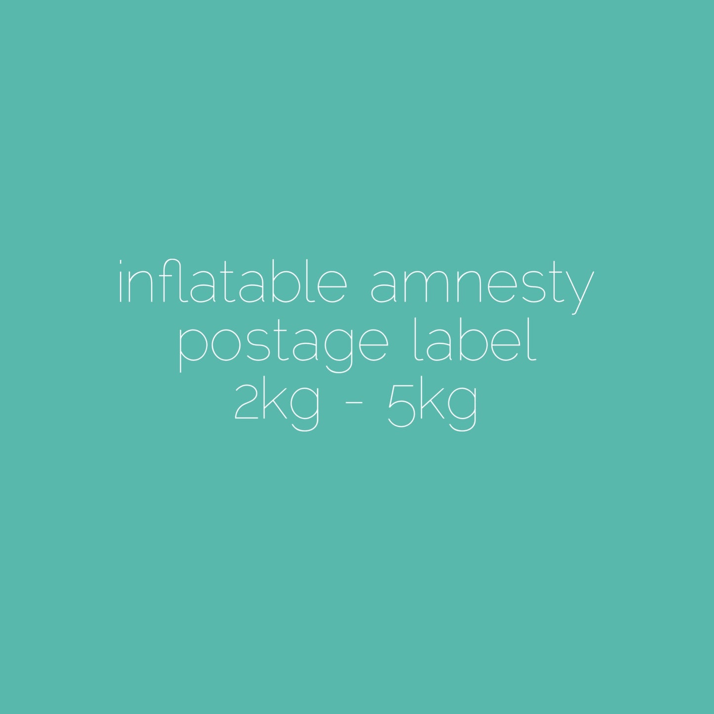 Postage Labels / Send Us An Inflatable
